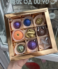 Шоколадный набор Новогодние игрушки ассорти 9 шт
