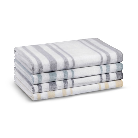 Полотенце пляжное 100х180 L'appartement Otto White/gray белый/серый