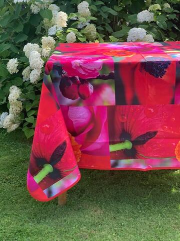 Скатерть 150x180 и 6 салфеток Dreams Fiori Giapponesi водооталкивающая