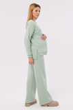 Утепленный спортивный костюм для беременных и кормящих 14163 мята