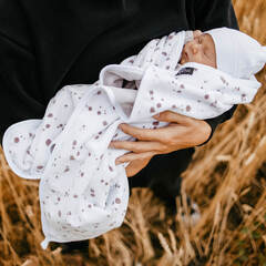 Двусторонний велюровый плед Mjölk White Sand