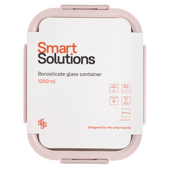 Контейнер для запекания, хранения и переноски продуктов в чехле smart solutions, 1050 мл, розовый