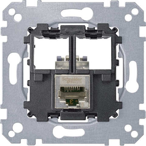 Механизм компьютерной розетки 1хRJ45 кат. 5e STP. Merten. MTN4575-0011
