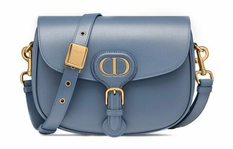 Сумка Dior Bobby, модель среднего формата синий