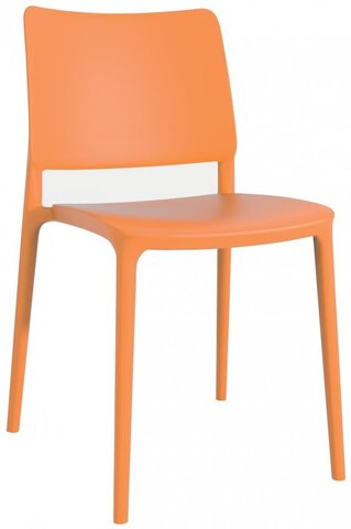Стул пластиковый Papatya Joy-S, оранжевый
