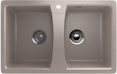 ULGRAN U-402  Двухсекционная мойка с отверстием под смеситель