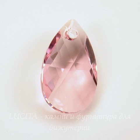 6106 Подвеска Сваровски Капля Light Rose (22 мм)