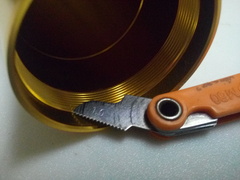 Внешний стакан пера вилки для Honda CBR 1000 RR 2008-2012 /  золотой