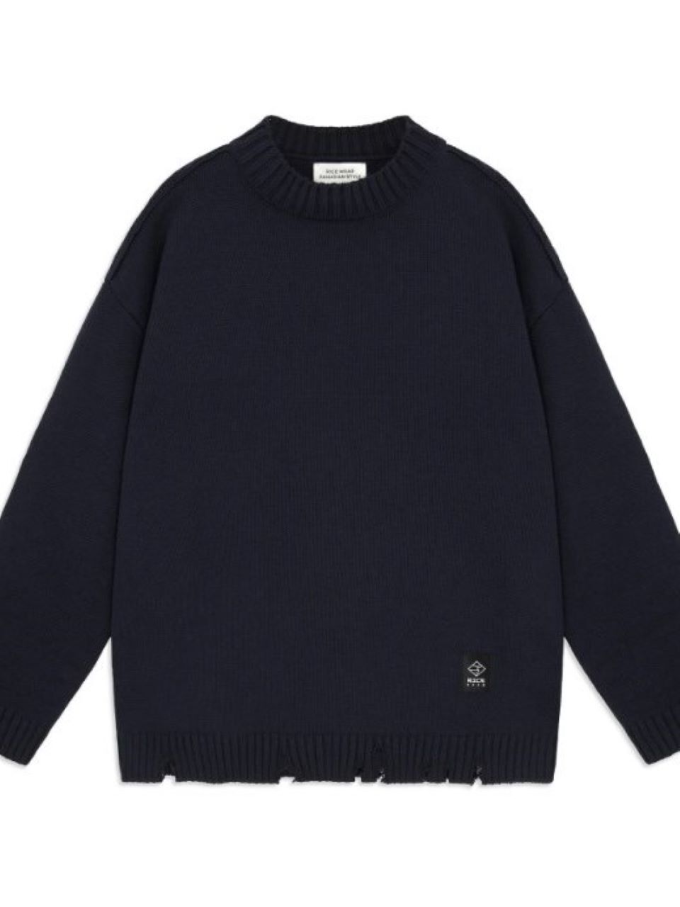 PANASIAN TORN SWEATER/INDIGO