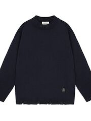 PANASIAN TORN SWEATER/INDIGO
