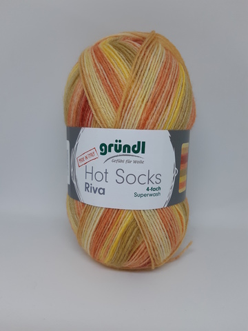 Носочная пряжа Gruendl Hot Socks Riva 06