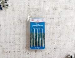 Иглы для бытовых машин универсальные №80, 5 игл