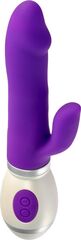 Фиолетовый вибратор-кролик Miss Jessy - 18,5 см. - 