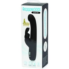 Вибратор Happy Rabbit Slimline G-Spot перезаряжаемый, черный