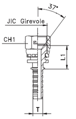 Фитинг DN 20 JIC (Г) 1.1/16 CAST