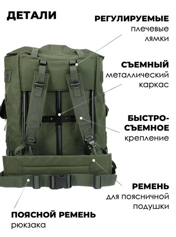 Картинка рюкзак тактический Swicky BK-5066 army - 4