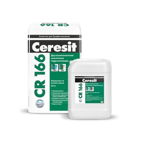 Ceresit CR 166/Церезит ЦР 166 двухкомпонентная гидроизоляционная масса