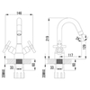 Lemark Neo LM2207C Смеситель для раковины Хром