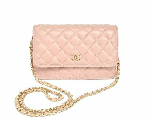 Сумка-кошелек Chanel Wallet On A Chain розовый