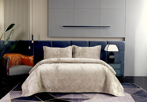 Покрывало 240x260 Sofi De MarkO Деварта бежевое