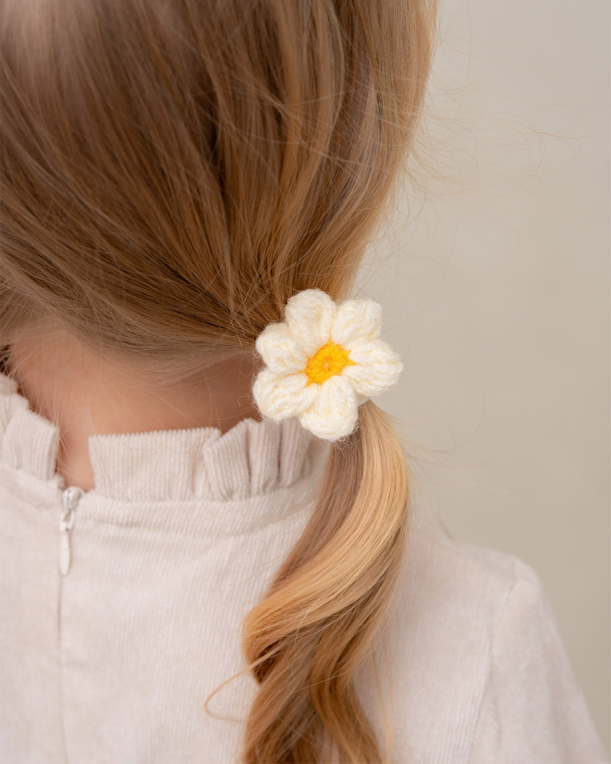 Вязаный бантик FLOWER (2 шт.)