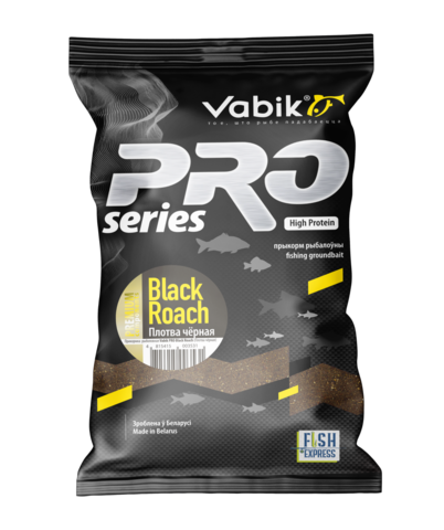 Прикормка Vabik PRO Black Roach (Плотва черная) 1кг 10шт/уп.