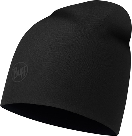 Тонкая флисовая шапочка Buff Hat Polar Microfiber Solid Black фото 1