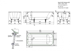 ВАННА ЧУГУННАЯ НОСТАЛЬЖИ 160х75