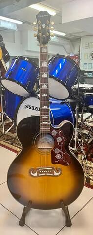 Электроакустическая гитара Epiphone EJ-200SCE Vintage Sunburst