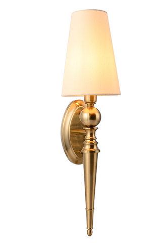 Настенный светильник Crystal Lux PER AP1 BRASS/BEIGE