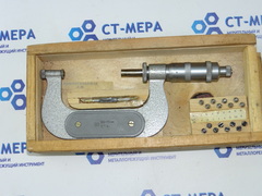 Микрометр резьбовой МВМ- 75 (50-75мм.) Ц/д 0,01мм. ГОСТ 4380-78 (8 пар вставок)