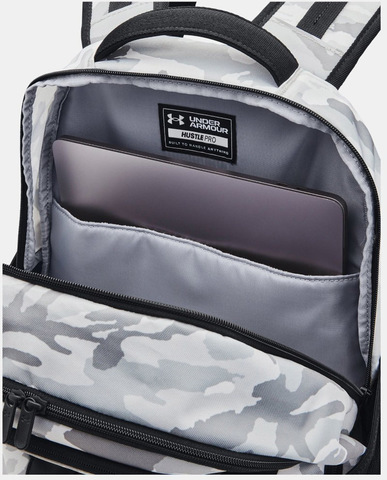 Картинка рюкзак городской Under Armour Hustle Pro Backpack серый камуфляж - 6