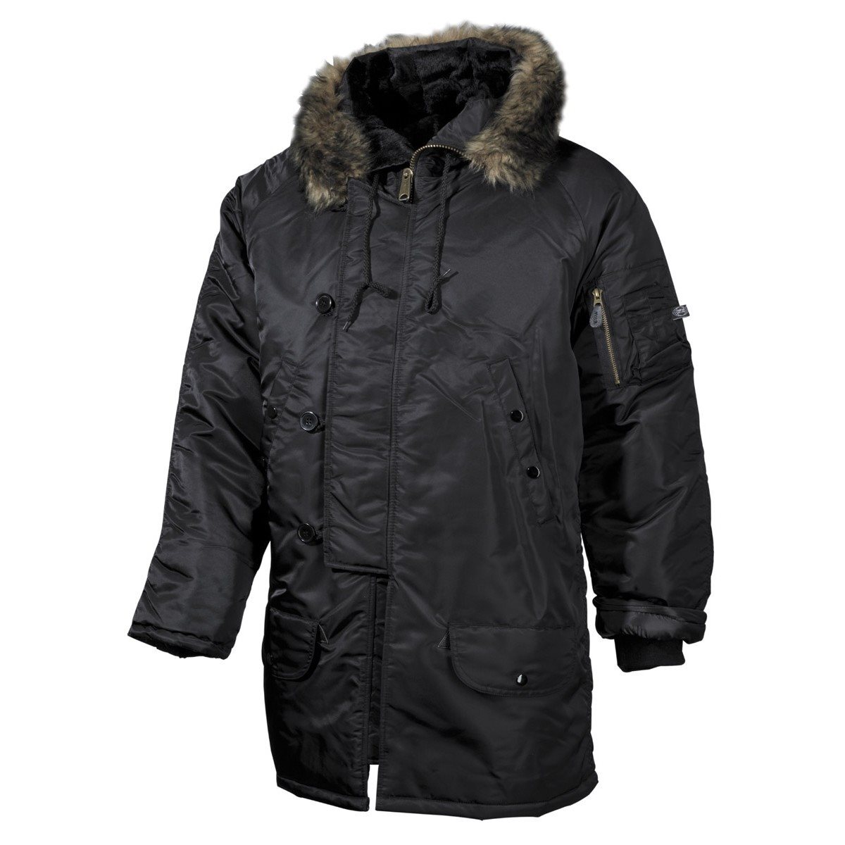 Куртка Аляска удлиненная (черная, 48-50/170-176)