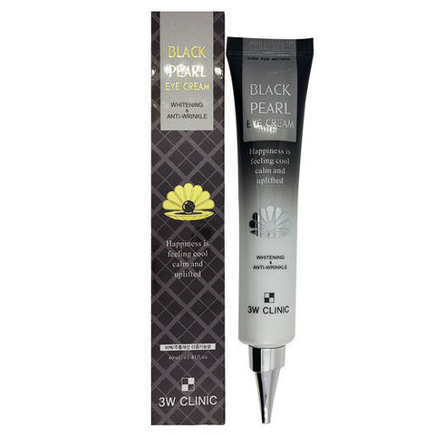 3W CLINIC Крем для глаз с экстрактом Черного Жемчуга Black Pearl Eye Cream Anti Wrinkle, 40 мл