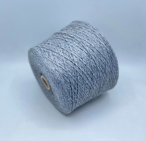 Бобинная пряжа (пр.Италия), art.Selene ,2/700 350м/100гр.70% Меринос, 20% Шелк, 10% Лен, цвет-Серый мрамор , арт-32198