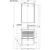 Aquanet 183081 Компл.3 - Тумба Орлеан 60 цв.белый (183081)