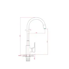 Смеситель для кухни Haiba HB70113-7 черный