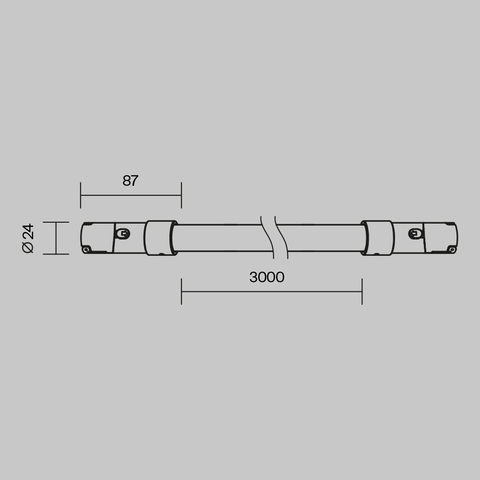 Трековый светильник Maytoni Tau TR209-1-48W3K-B