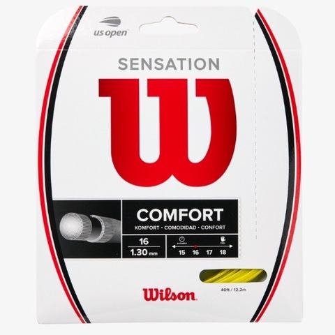 Струны теннисные Wilson Sensation 16 Comfort Yellow (1.30мм / 12.2м)