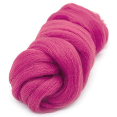 Шерсть для валяния "ПЕХОРКА", полутонкая шерсть 50г, 225 мальва