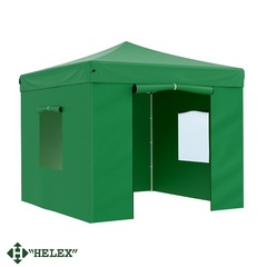 Тент-шатер быстросборный Helex 24330 3x3х3м полиэстер зеленый