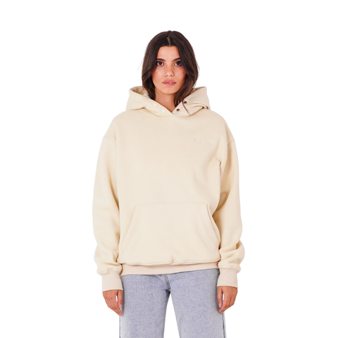 Printed Gothic Logo sweatshirt Beige