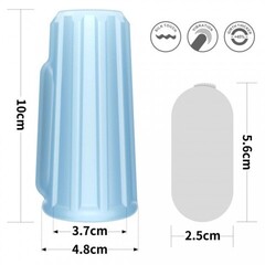 Насадка на пенис с вибрацией Ridge Knights Ring (10*3,7) голубая