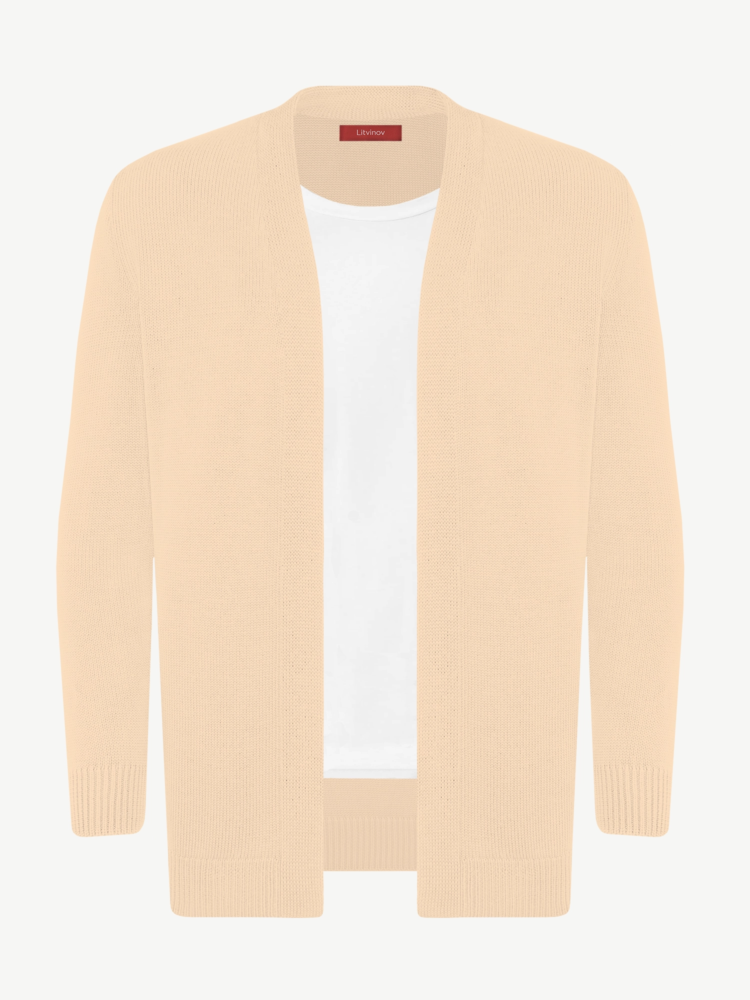 Кардиган с планкой из кашемира