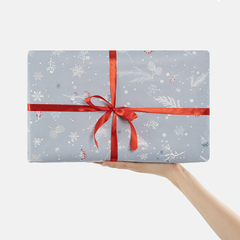 Упаковочная бумага, Морозное утро, 80 г, 0,7*1 м, 5 листов