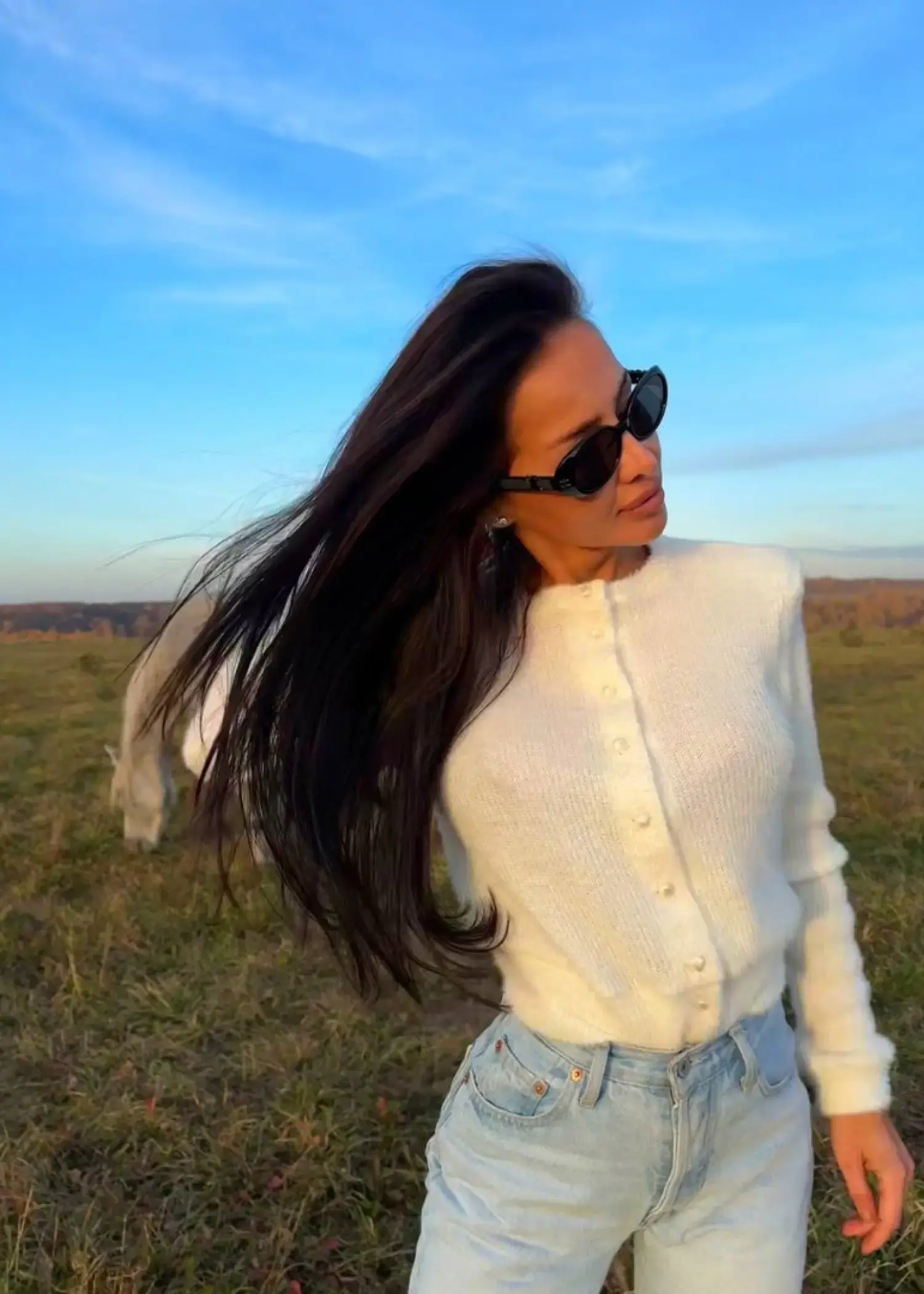 Кардиган Maison, Белый