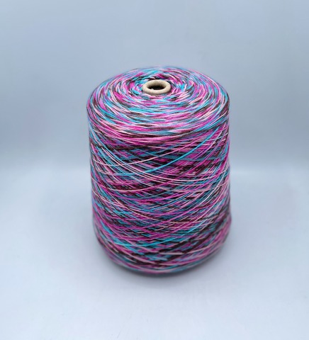 Бобинная пряжа (пр.Италия),Calinza, 420/100гр, 75% Шерсть, 25% Полиамид, цвет-Мультиколор(103). арт.36756