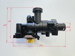 Гидравлический блок выхода ГВС (KERF) для FERROLI Arena/Diva/Divatech... (арт. 39842111, 36902940)