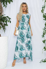 Платье Иниша (бело-зеленое) П13178-4М LT Collection