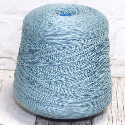 Меринос с шелком (20%) и кашемиром (10%) ZEGNA BARUFFA BISOU 500 припыленная бирюза